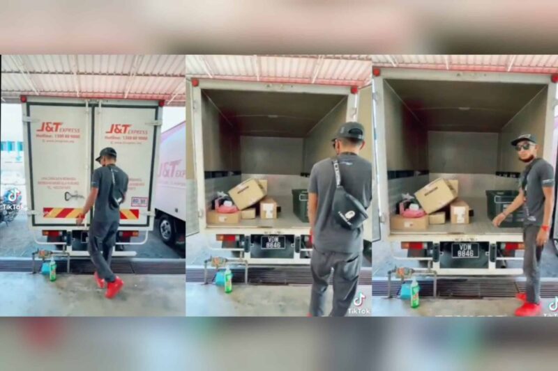 [Video] Terkait isu viral, pekerja tunjuk lori J&T tidak lagi penuh barang