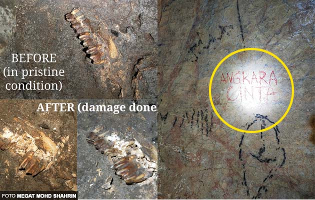 Michael Ang kesal fosil di Gua Masoorat rosak disebabkan salah seorang kru produksi