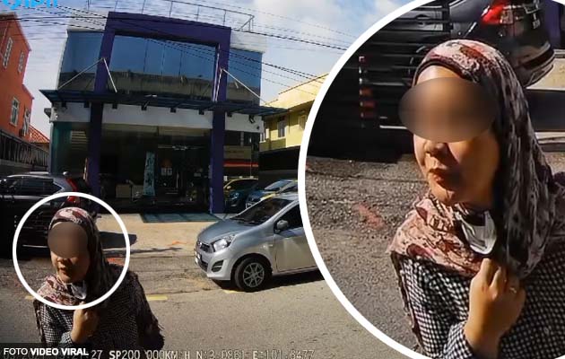 [Video] Wanita ludah kereta pengadu yang didakwa merampas petak parking