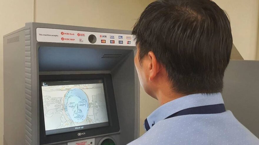 Hanya imbas wajah di mesin ATM