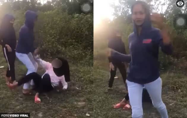 [Video] Remaja ditolak, disepak sekumpulan remaja perempuan