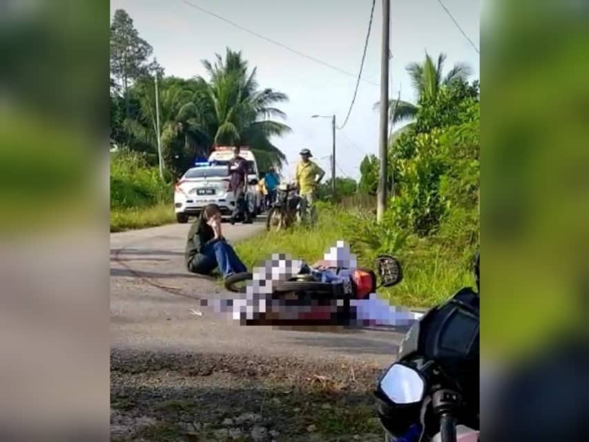 [Video] Penunggang motosikal maut diseret tiga kilometer