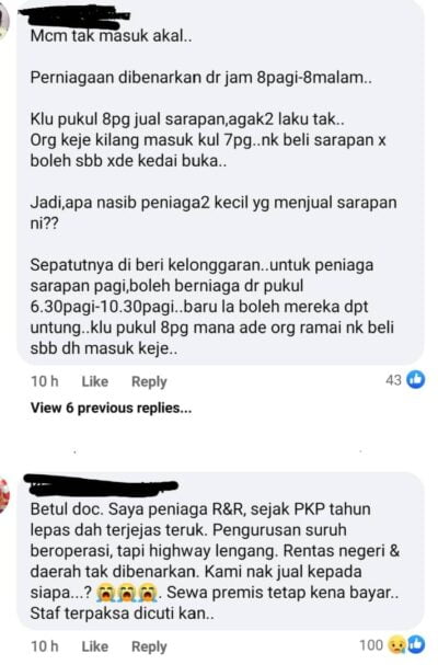 Peniaga u0027luah perasaanu0027 tentang perniagaan mereka yang terkesan 