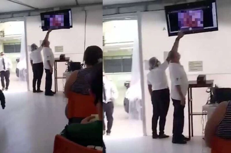 Orang awam gempar video lucah ditayang di pusat vaksin Covid-19