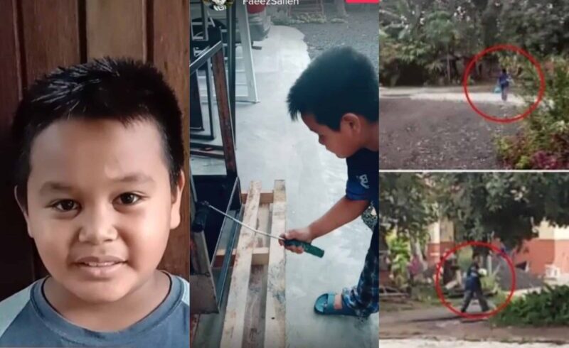 [Video] Gigih ambil upah mengecat meja, pelajar darjah 5 minta dibayar dengan beras
