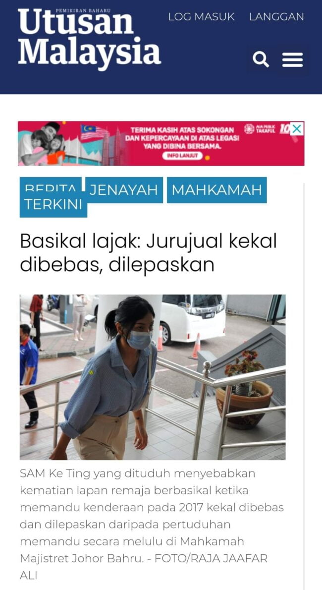 Basikal lajak: Peguam ini jelaskan mengapa jurujual wanita ini 