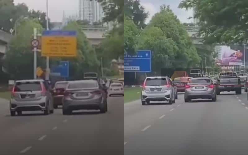 [Video] Dua kereta ‘bergaduh’ di jalan raya