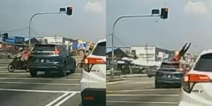 Didakwa langgar lampu merah untuk kejar trip, rider ini ‘terbang’ dilanggar Honda CR-V