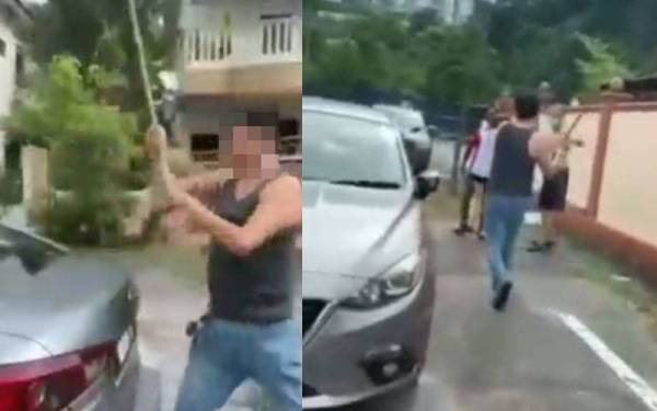 Dua lelaki dalam video tular amuk pecahkan cermin kereta ditahan