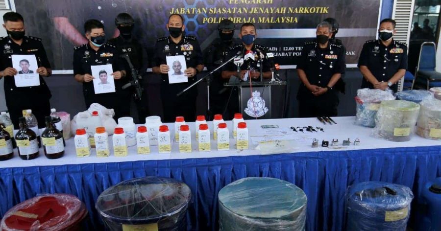 Culas bayar bil elektrik bongkar kilang ketamin di Perak, polis rampas dadah RM111.2 juta
