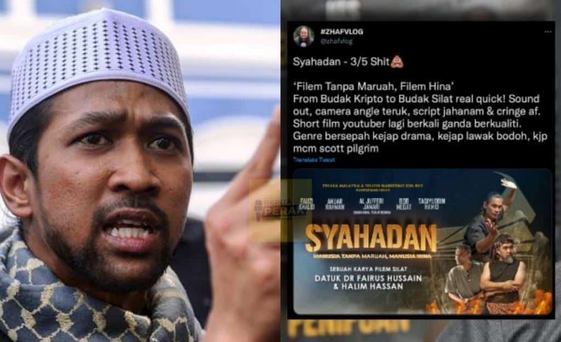 Berang filem Syahadan dinilai ‘3/5 shit’, Yusuf Azmi mahu jumpa ZhafVlog ajar pasal adab