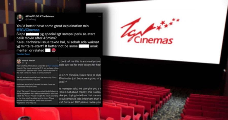 Kecoh TGV Cinemas ‘re-start’ tayangan Batman selepas 45 minit gara-gara ada pelanggan datang lambat