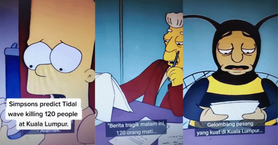 Kartun The Simpsons ramal Kuala Lumpur dilanda air pasang besar, 120 orang hilang nyawa