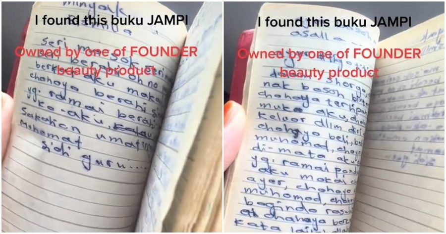 Beli beg preloved arwah pengasas kosmetik, wanita terkejut jumpa buku jampi Beli beg preloved arwah pengasas kosmetik, wanita terkejut jumpa buku jampi