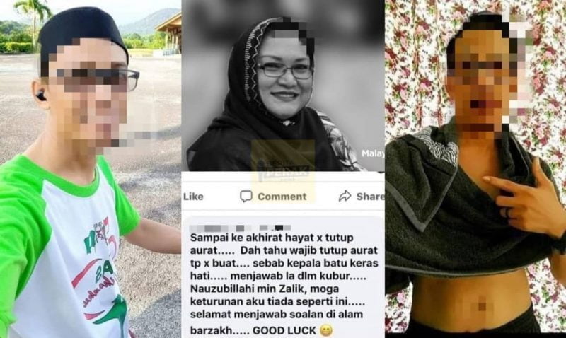 Hina kematian Adibah Noor, akaun FB lelaki ‘acah suci’ dah ghaib