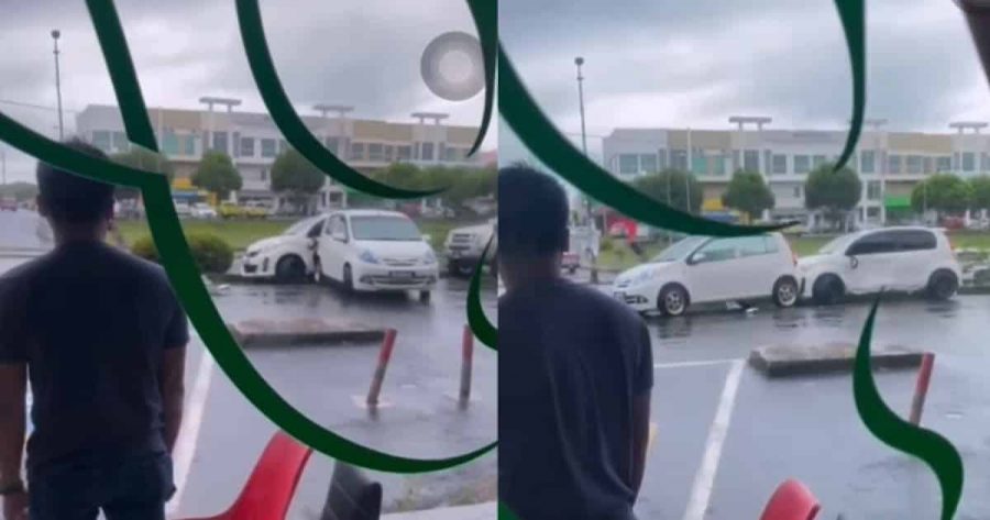 [Video] Tak puas hati putus tunang, lelaki langgar kereta wanita sampai jahanam