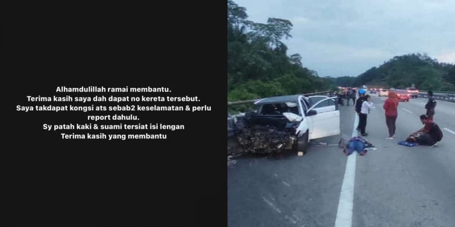 Kes bayi 4 bulan tercampak di tengah highway: Kereta ‘BMW silver’ jadi punca kemalangan sudah dikenal pasti