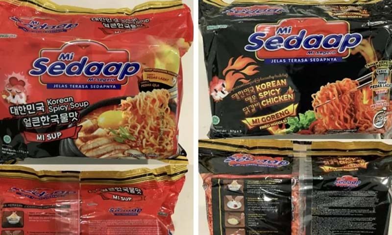 Makanan segera Mi Sedaap Korean Spicy dikesan mengandungi racun serangga perosak