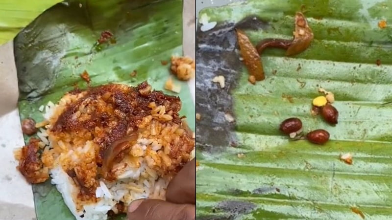 Nasi lemak ‘akhir zaman’, RM2.50 dapat dua ikan bilis & tiga kacang