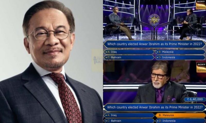 PM Anwar ‘mendonia’ bersama Amitabh Bachan dalam program Who Wants To Be A Millionaire India