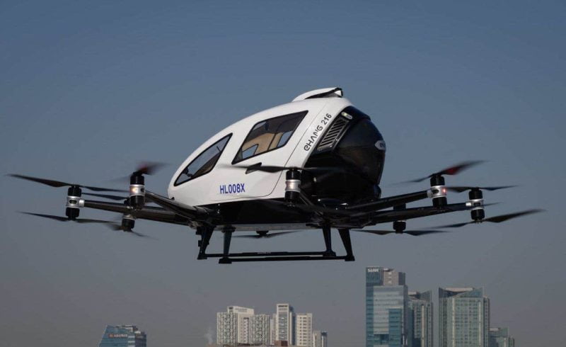 Ehang syarikat dron teksi udara pertama dapat kebenaran beroperasi di China