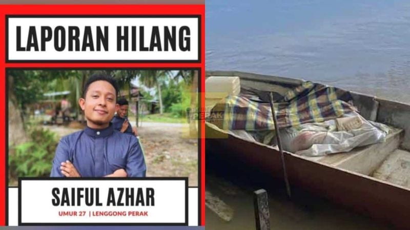 Mayat graduan UPSI ditemui lemas di Sungai Perak