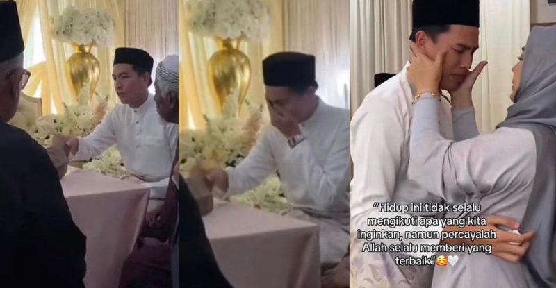 Tular video anak lelaki menangis di hari pernikahan, netizen persoal tiada kelibat AC Mizal