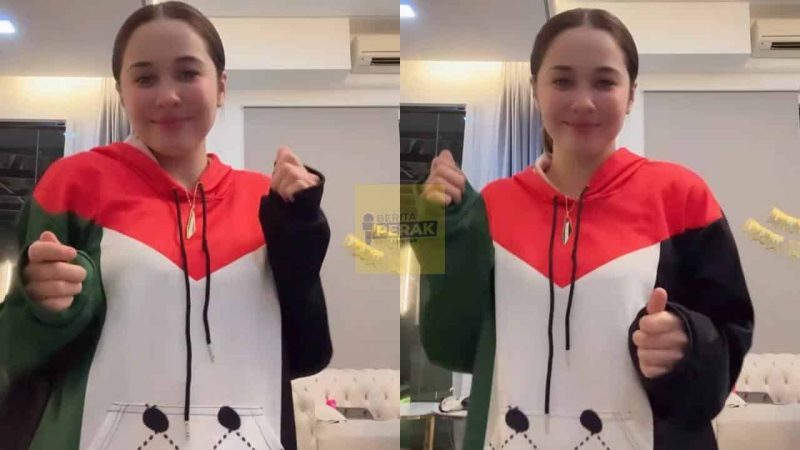 Emma Maembong dikecam bergelek-gelek menari sambil pakai baju corak bendera Pale.stin Emma Maembong dikecam bergelek-gelek menari sambil pakai baju corak bendera Pale.stin