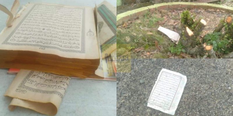 Lelaki ditahan lempar & koyak helaian kitab suci Al-Quran