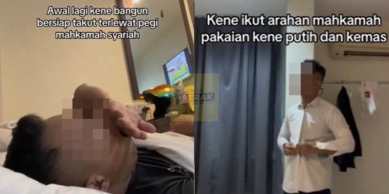 Lelaki buat konten pergi mahkamah untuk lafaz cerai, netizen kritik kemaruk publisiti