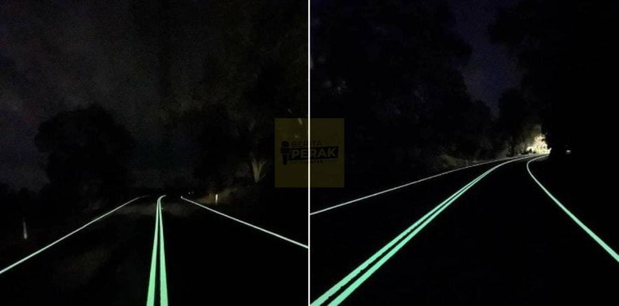 Kos garisan jalan ‘glow in the dark’ RM749 satu meter persegi, lebih mahal hampir 20 kali ganda kaedah konvensional