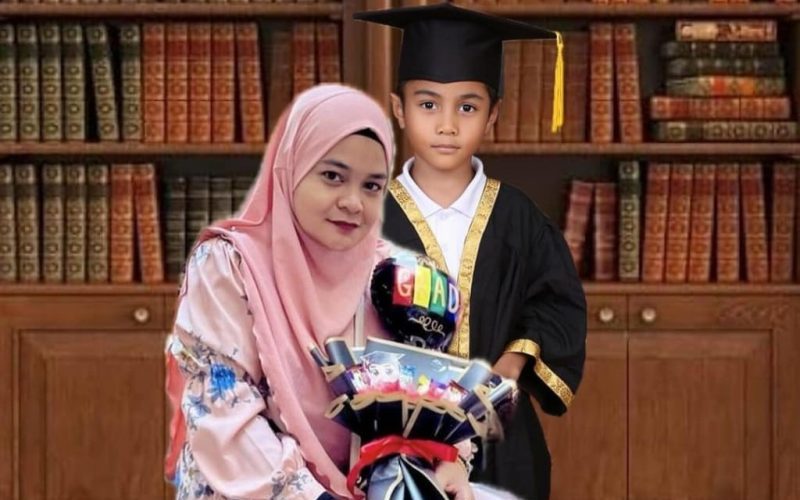 Hanya mampu ‘edit’ gambar graduasi anak, ibu Zayn Rayyan luah rasa sedih