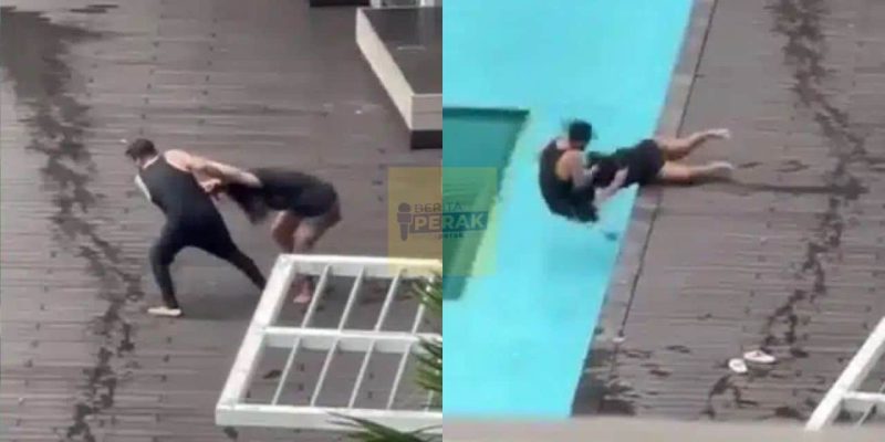 [Video] Seret campak masuk kolam renang, lelaki didakwa cuba lemaskan kekasih hamil
