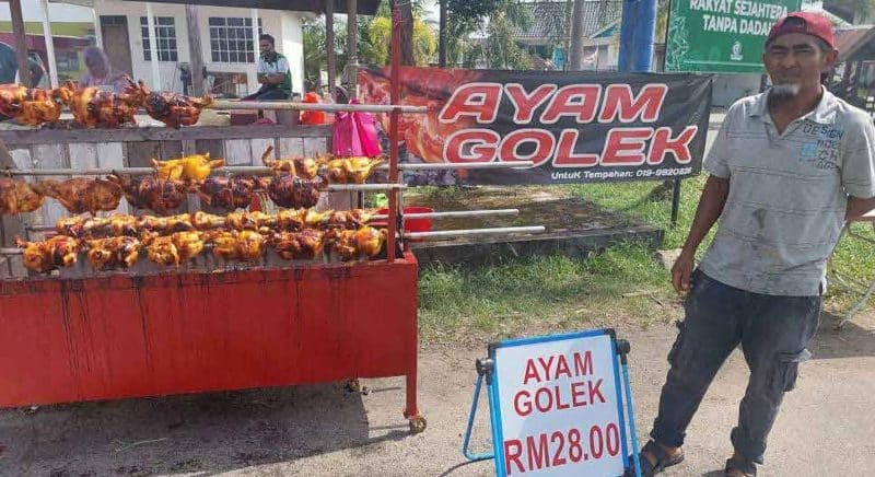 Peniaga ayam golek tidak tergamak naikkan harga sehingga RM30