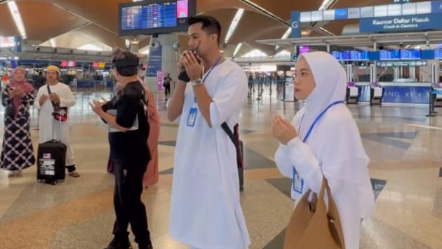 [Video] Ruhainies dan Aliff Aziz berpakaian serba putih di KLIA cetus persoalan