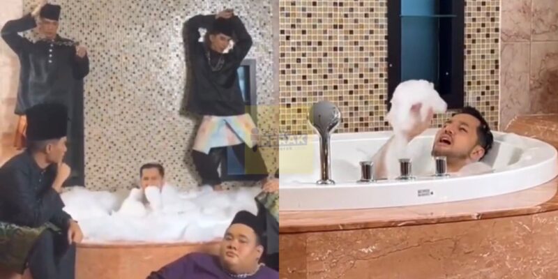 ‘Beraksi’ dalam tab mandi, lagu raya Aliff Syukri curi perhatian netizen