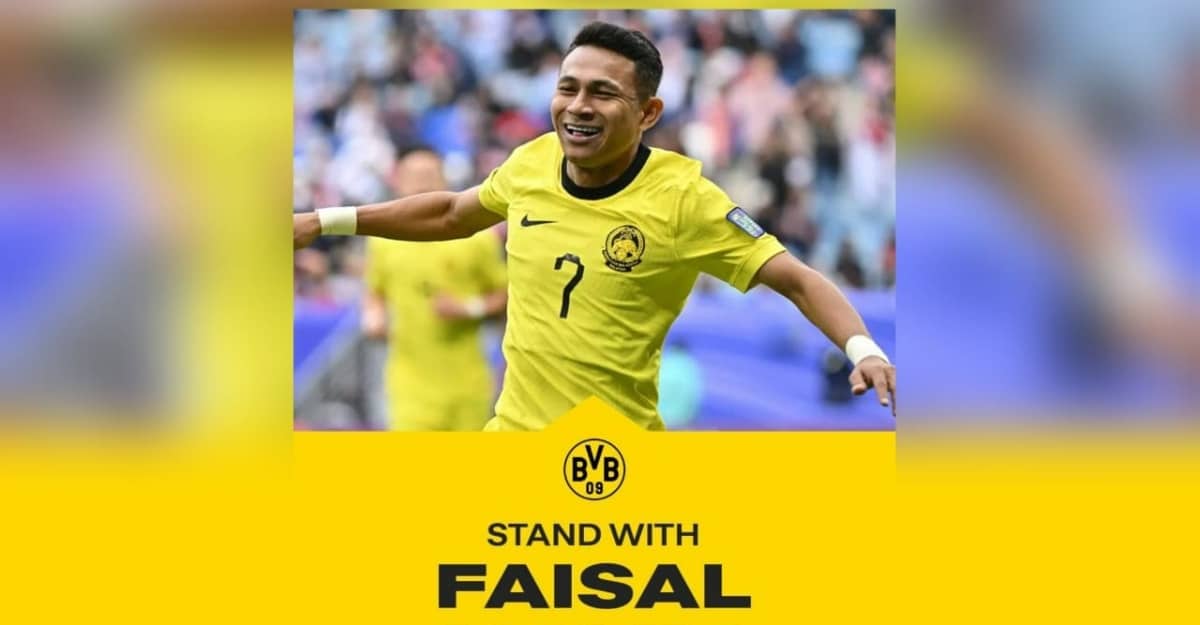 “Hentikan keganasan” – Insiden Faisal Halim raih perhatian Borussia Dortmund