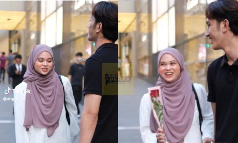 Aslam bagi Umisya sekuntum bunga mawar, netizen risau Marissa Dania cemburu