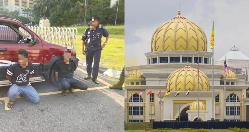Dua lelaki bawa parang ditahan cuba ceroboh Istana Negara, dakwa mahu jumpa Agong
