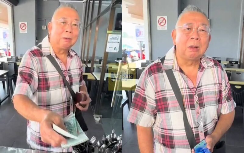 “Kenapa murah” – Hanya perlu bayar RM8, ‘uncle’ tergamam pemilik restoran beri diskaun 91 peratus “Kenapa murah” – Hanya perlu bayar RM8, ‘uncle’ tergamam pemilik restoran beri diskaun 91 peratus