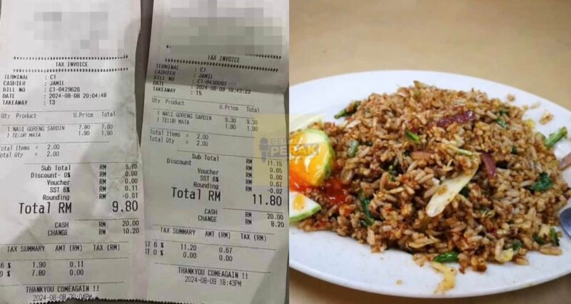 Tular nasi goreng sardin naik harga RM1.50 dalam masa sehari, KPDN siasat pihak restoran