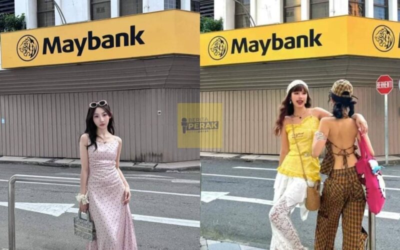 Bangunan Maybank ini jadi tumpuan pelancong China untuk bergambar