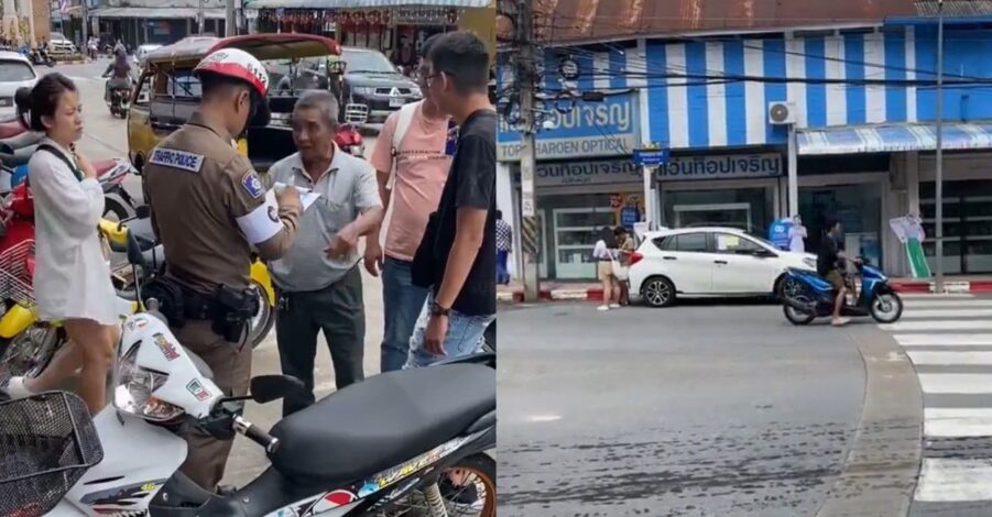 Pelancong Malaysia buat hal di Thailand, parkir kereta ikut suka hati