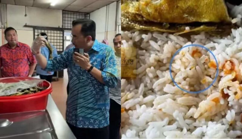 “Ini ikan tenggiri?” – Asyraf Wajdi terjah dewan makan MRSM, ada tikus & cicak