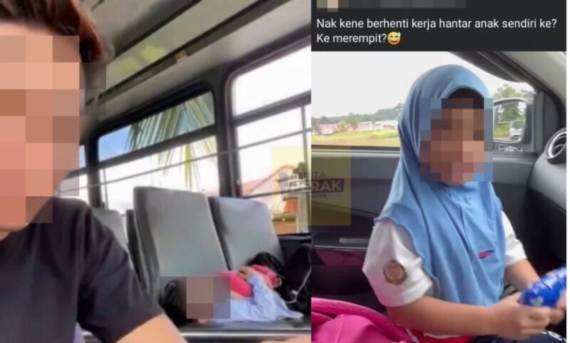 “Nak kena berhenti kerja ke hantar anak?” – Ibu murid sekolah dipegang bibir luah gusar selepas adik ditahan