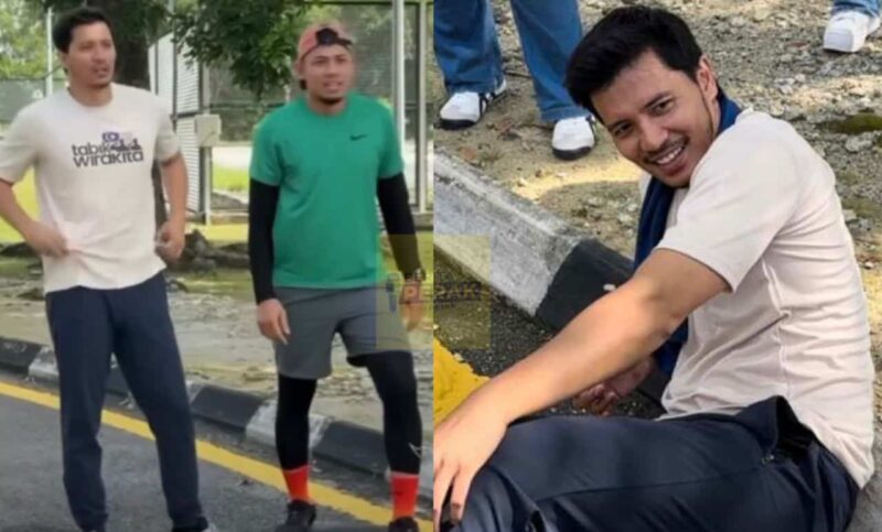 “Lupa nak warm up, kaki saya kejang” – Fattah Amin nampak tenang, menang lumba lari dengan Nabil