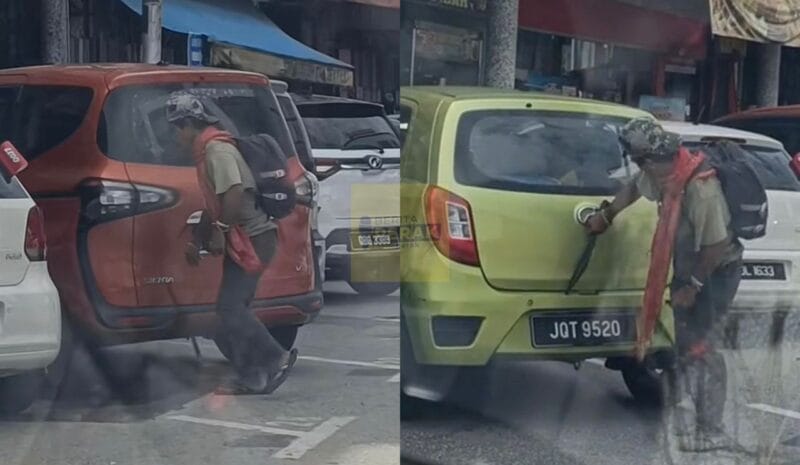 Tular patahkan ‘wiper’ belakang kereta tanpa sebab, lelaki warga asing ditahan