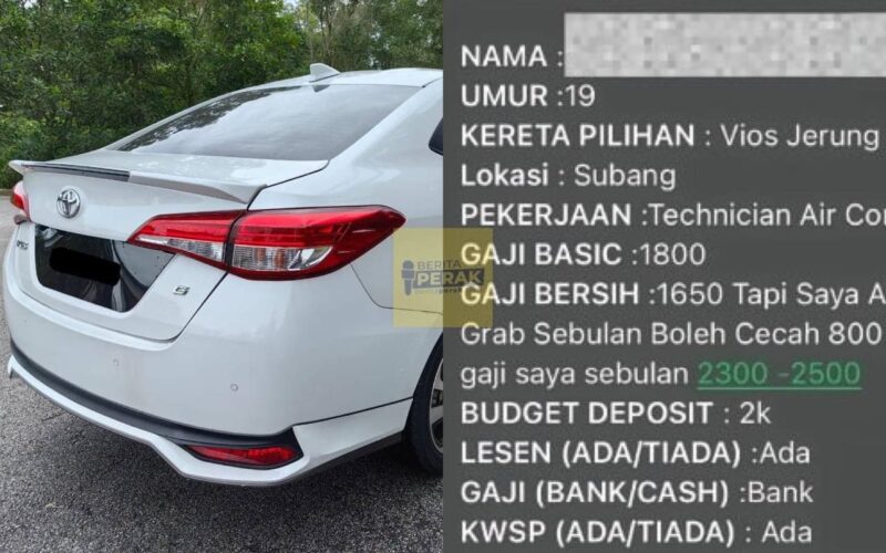 “Gaji RM1,600 nak ambil Vios” – Mahu beli kereta tak ikut poket sendiri, jurujual kongsi ragam anak muda