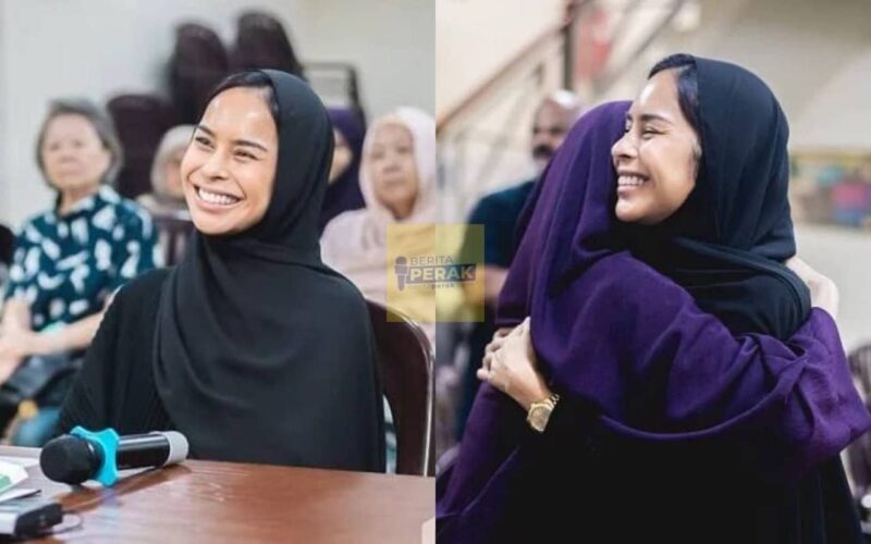 Berjubah & bertudung serba hitam, bekas isteri Keith Foo peluk agama Islam