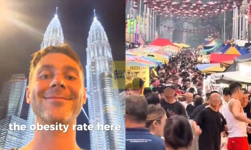 Mat Saleh terkejut tengok ramai orang Malaysia gemuk